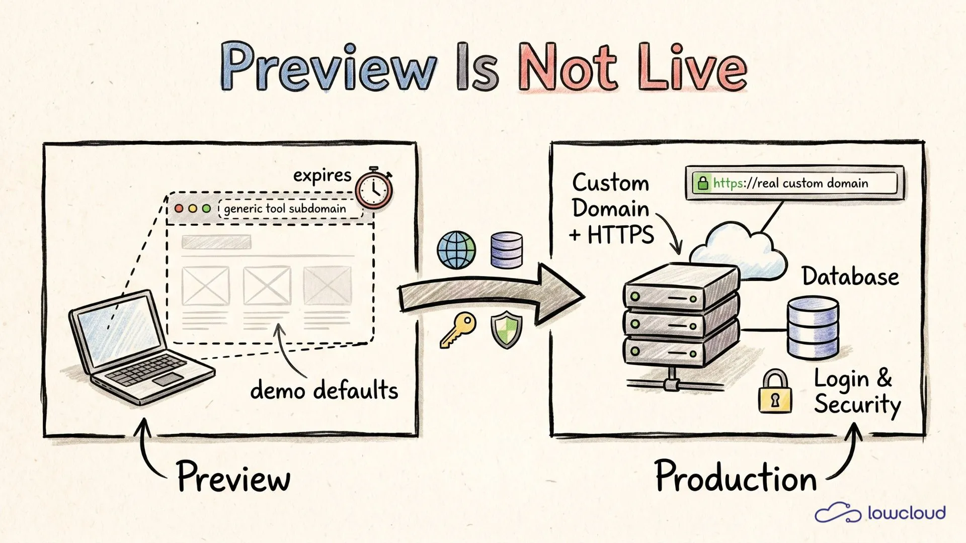 Preview Is Not Live: Deploy Your AI App Properly